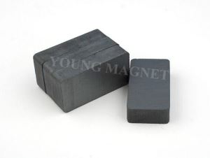 Aimants en ferrite en bloc